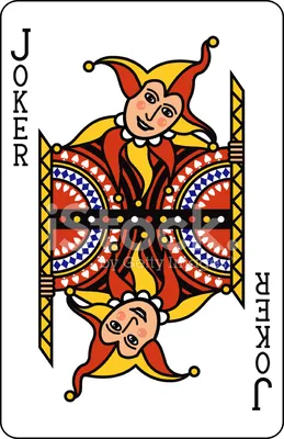 Джокер в покерных картах | Премиум Фото
