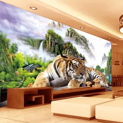 iPhone обои: Великолепный 3D тигр на твоем экране