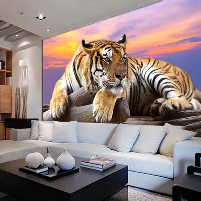 Фото 3D тигр в разрешении на любой размер экрана