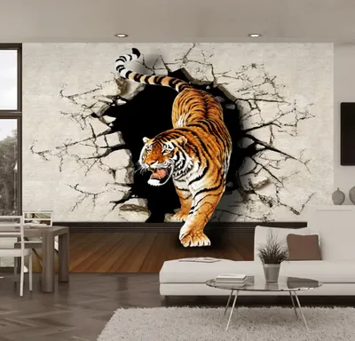 Обои 3D тигр: Скачивай в PNG формате для лучшего качества