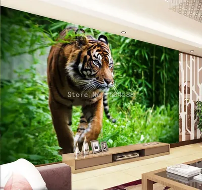 Бесплатные обои: Впечатляющий 3D тигр на твоем рабочем столе