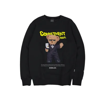 Commitment Black Crewneck -