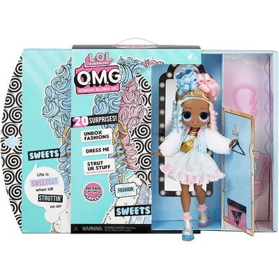 Кукла L.O.L. Surprise LOL OMG Fashion Doll Series 4 Sweets, кукла ЛОЛ ОМГ 4  Серия Свитс 20 сюрпризов - купить с доставкой по выгодным ценам в  интернет-магазине OZON (309805655)