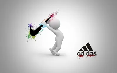 Обои Логотип Adidas на черном фоне. Impossible is nothing 1920x1080 скачать  бесплатно на рабочий стол