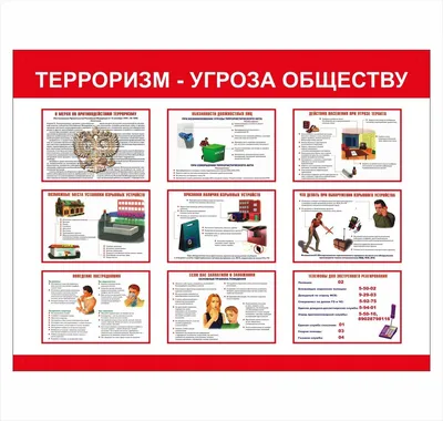 Стенды Антитеррор купить в Москве | Стенды на заказ от 1200 руб
