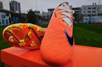 Купить Бутсы Nike Vapor 15 FG серый/мятный/оранжевый по лучшей цене с  доставкой - интернет магазин №1 в России