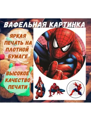 Вафельная печать на торт Человека паука Spider Man (ID#213215000), цена: 7  руб., купить на Deal.by