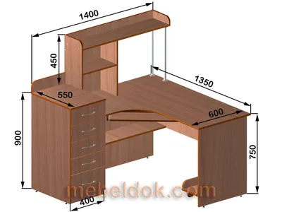 Чертежи компьютерных столов и картинки к ним
