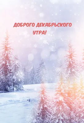 Пожелания доброго декабрьского утра стихи про утро в декабре ~  Поздравинский - агрегатор поздравлений для всех праздников