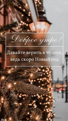 Картинка: Скоро Новый Год! А пока что... Доброго утра и хорошего дня!