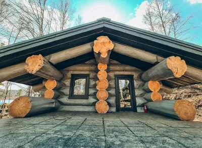 Дома из оцилиндрованного бревна в Красноярске