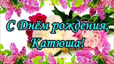 С дени рождения, дорогая Катенька!🤗💝🥰💝🎁🌹🌹🌹благодарю за ❤️🙏🌷 |  TikTok