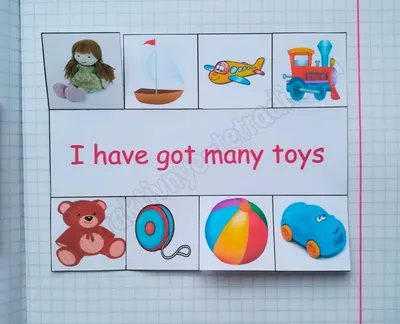 Интерактивные тетради – Тема игрушки на английском языке