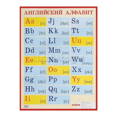 Английский алфавит с транскрипцией. Наглядное пособие для школы 384100  Айрис-пресс - купить оптом от 36,43 рублей | Урал Тойз