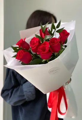 Купить Букет из роз с эвкалиптом 💐 в СПБ недорого с бесплатной доставкой |  Amsterdam Flowes