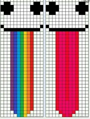 Как оформить личный дневник.Узоры по клеточкам. Схемы косичек по клеточкам.  - YouTube