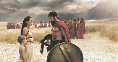 Царь Леонид встреча с Ксерксом - \"300 спартанцев\" отрывок из фильма -  YouTube