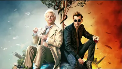 Благие знамения / Good Omens - «Сериал где ангел и демон друзья! Вроде и  затянул, но фильм на один раз. Легкий, юморной сериал.» | отзывы