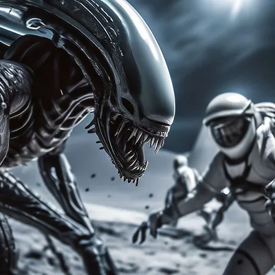 Чужой (Xenomorph) из фильма \"Чужой\" …» — создано в Шедевруме