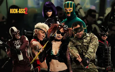 Обои Kick-Ass 2 Кино Фильмы Kick Ass 2, обои для рабочего стола, фотографии  kick, ass, кино, фильмы, сша, супергеройский, фильм, чёрная, комедия,  приключения, пипец, 2, боевик Обои для рабочего стола, скачать обои