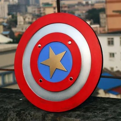 Купить Фотообои Капитан Америка бросает свой щит на стену. Фото с ценой.  Каталог интернет-магазина Фотомили