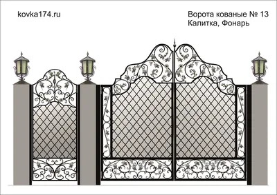 Самые красивые кованые ворота с калиткой для частного дома: эскизы простых  и дизайнерских конструкций, узоры любого стилях, изготовлении своими руками