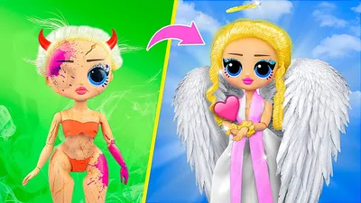 Angel Growing Up! 30 LOL OMG DIYs - YouTube