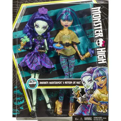 Купить набор Нефера де Нил и Аманита Крик и сахар Monster High Монстер Хай  недорого в интернет-магазине