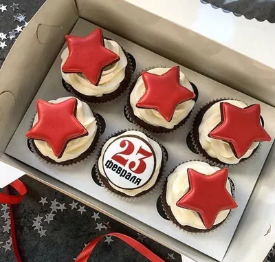 Капкейки на 23 февраля военному — купить по цене 240 руб. | Интернет  магазин Promocake Москва