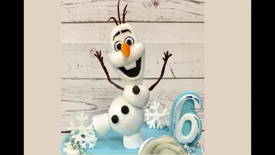 Олаф из мастики How to Make a Fondant Olaf from Disney's Frozen - Cake  Decorating Tutorial Танинторт - YouTube