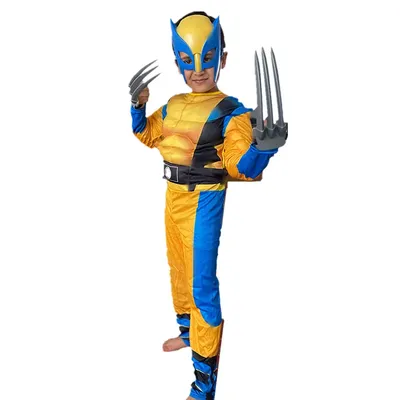 Костюм Росомаха для мальчиков, костюм для косплея из фильма X-Men, детский  комбинезон Мстителей, супергерой, искусственная лапа/маска, реквизит |  AliExpress