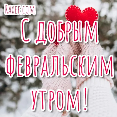 С добрым февральским утром! ~ Открытка (плейкаст)