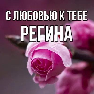 Открытка с именем Регина С любовью к тебе. Открытки на каждый день с именами  и пожеланиями.