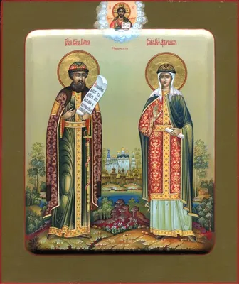 Иконы Св.Петра и Февронии купить в СПб - Одигитрия