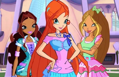 Картинка для торта \"Винкс (Winx club)\" - PT101786 печать на сахарной  пищевой бумаге