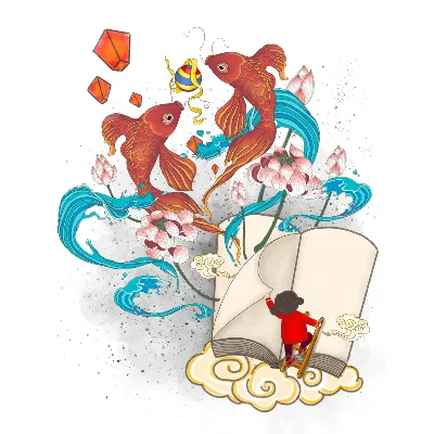 Горизонтальная живопись в китайском стиле классическая роспись цветов и  птиц PNG , китайский стиль, Иллюстрация цветов и птиц, птица PNG картинки и  пнг PSD рисунок для бесплатной загрузки