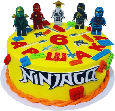 Торт Лего Ниндзяго | Лего торт на день рождения, Лего торт, Торт на день  рождения