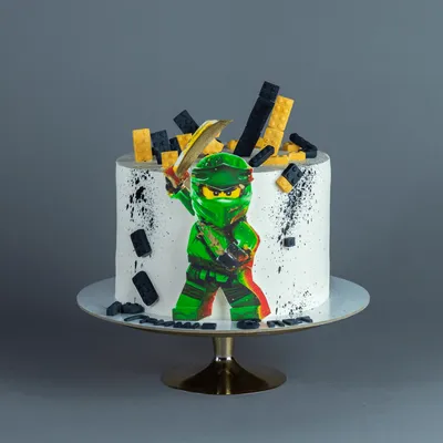 Мой первый тортик с #легониндзяго 💛💚❤️ Внутри торт Молочная девочка, с  творожным кремом и вишней ?… | Ninja birthday, Ninjago birthday party, Boy  birthday parties