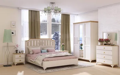 Спальня Лайт (Белый) купить в Москве в интернет-магазине Любимый дом