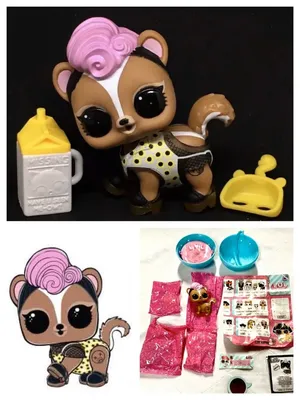 LOL Surprise PETS Grunge Skunk Skunnnk Grrl Girl Confetti Pop Doll Pet  Authentic | eBay