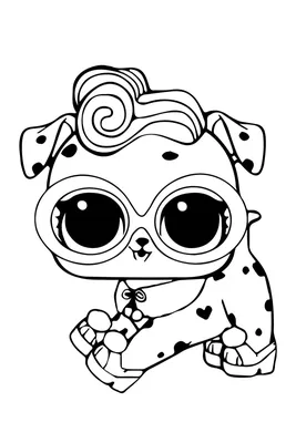 Dolmatinets LOL Pets coloring page - Download, Print or Color Online for  Free