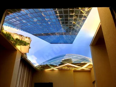 3D натяжной потолок весеннее небо