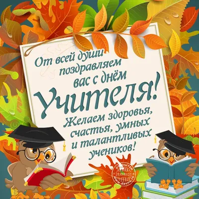 День учителя 2023 – подборка картинок с поздравлениями педагогам 1 октября  - Телеграф