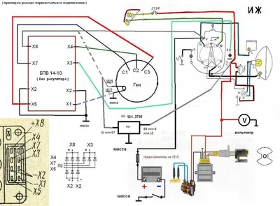 Схема проводки ИЖ Юпитер 5: видео-инструкция по монтажу своими руками,  ремонт электропроводки мотоцикла ю5, фото