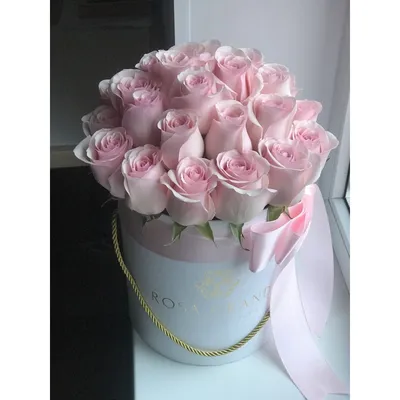 Букет из 51 розовой розы в шляпной коробке - купить в Москве по цене 3490 р  - Magic Flower
