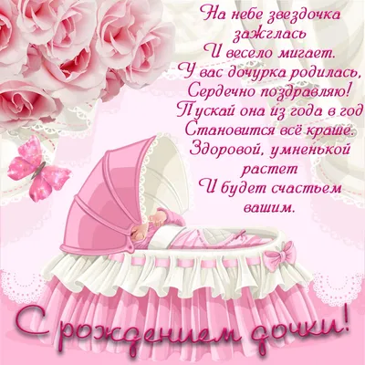 Открытка с днем рождения вашей доченьки - поздравляйте бесплатно на  otkritochka.net