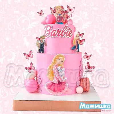Торт с куклой Барби 17122122 стоимостью 5 850 рублей - торты на заказ  ПРЕМИУМ-класса от КП «Алтуфьево»