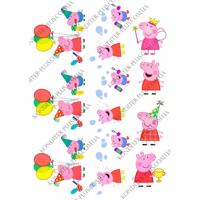 Купить картинку на торт Свинка Пеппа