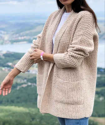 Cardigan Number 2 pattern by Nadegda Osipova | Женские свитера, Выкройка  кардигана, Вязаный крючком кокон