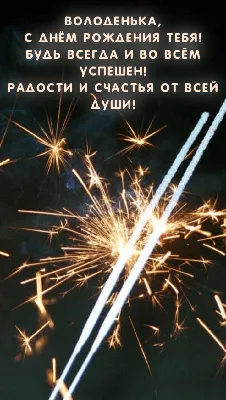 Поздравляю Вовочку с днем рождения. Желаю весёлого настроения, больших  успехов и побед. С любовью к вам только лучшее… | Instagram